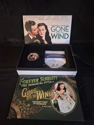 Gone With the Wind 75th Anniversary Music Box, Handkerchief, Book ,   No Blu-Ray - Image 1 of 4