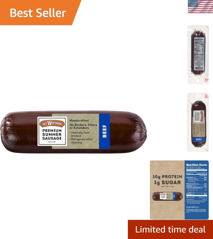 Old Wisconsin Premium Summer Sausage 100 Natural Meat Charcuterie Ready to 8