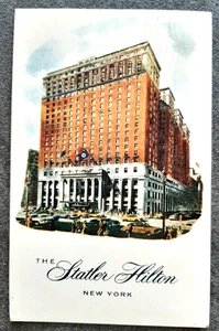 Alte Ansichtskarte AK Postkarte gelaufen The Statler Hilton New York USA - Bild 1 von 2