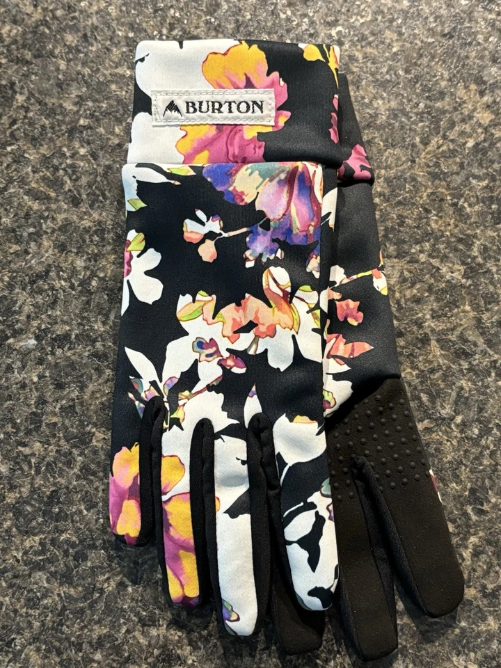 Burton Gloves Youth Size M Touch and Go Winter Snow Ski Floral New without Tags - Image 1 of 4