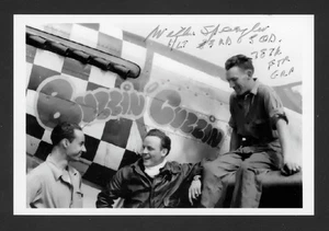 William Spengler DEC. WWII Fighter Pilot 78FG, 83FS Signed 4x6 Photo E28649 - Picture 1 of 1