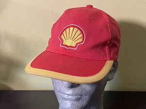 Vintage Shell Gas Station Red Yellow Adjustible Hat - Picture 1 of 9