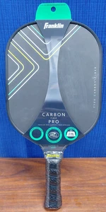 Franklin Sports 10mm Raw Carbon Fiber Pickleball Paddle - Green - Picture 1 of 8