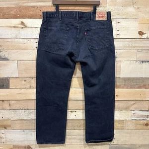 Jeans vintage Y2K Levi’s 505 para hombre 34X30 negro calce recto - Imagen 1 de 9