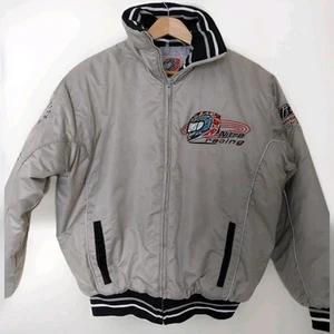 Nitro Racing N810-X Vintage Men's Silver Moto Padded Jacket Size Medium - Picture 1 of 14
