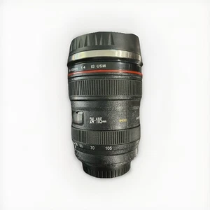 Tazza caffè viaggio obiettivo fotocamera acciaio inox thermos tazza mango punto 12 oz foto - Foto 1 di 5