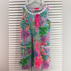 Lilly Pulitzer size L 8-10 little Lilly Celestial Blue Knit Shift Dress NWT - Picture 1 of 8