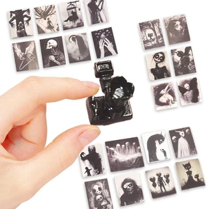  Mini Horror Diorama Set with Camera Props & Gothic Art for 1:6 Dollhouse Decor - Picture 1 of 12