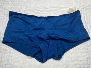 Vintage Victoria's Secret Silky Smooth Satin Ruched Shortie Marled Panty Large - Picture 1 of 5