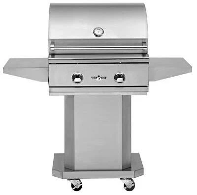 Delta Heat Freestanding Gas Grill w/ Pedestal, 26", Propane Stainless Steel - Image 1 of 4