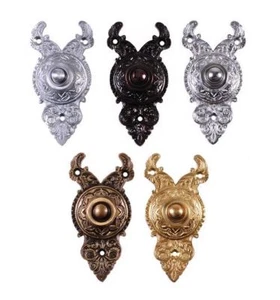 Exquisitely Ornate High Quality Solid Brass Bell Push Front doorbell - Picture 1 of 9