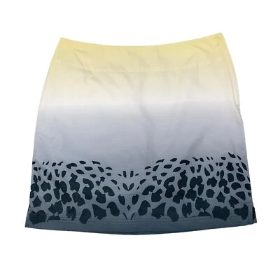 Lija Mini Skort Mujer 4 Ombre Estampado Leopardo Mecha Humedad Activa Golf Cremallera Lateral Foto 1 de 4