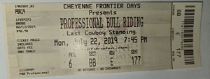 rare PROFESSIONAL BULL RIDERS Cheyenne Frontier Days 07/22/2019 - Picture 1 of 2