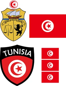 Tunisia Stiratrice Bandiera Trasferimento Stiratura T-Shirt Maglia Z. Stirare St. 6B - Foto 1 di 8