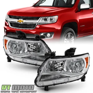 2015-2022 Chevy Colorado Halogen Headlights Headlamps Replacement Left + Right - Picture 1 of 6
