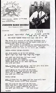 Irish Washerwoman 1989 Uncle Otis Sundown Ranch Records SDR-201 7" Square Dance - Imagen 1 de 3