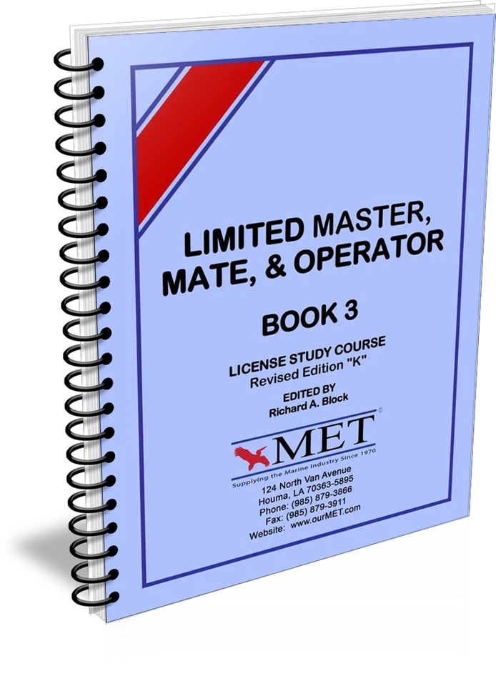 LIMITED MASTER MATE & OPERATOR BOOK 3 MET LICENSE STUDY COURSE REVISED EDITION K - Image 1 of 1