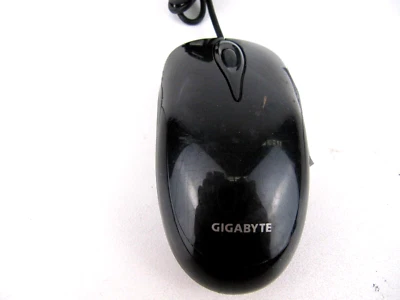 GIGABYTE USB MOUSE WIRED OPTICAL KM6150 M6150 GK-KM6150-M BLACK SCROLL WHEEL - Image 1 of 4