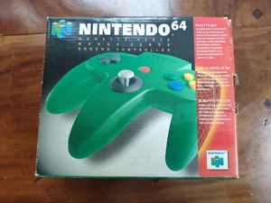 Manette verte en boîte pour Console Nintendo 64 N64 - Photo 1/11