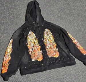 Who Decides War Flame Glass Hoodie With Crystals XS Size - Bild 1 von 6