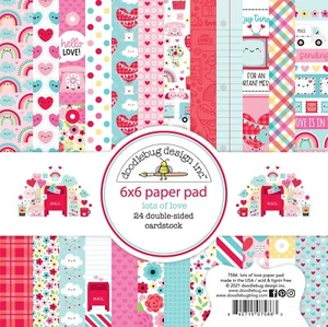 Nuevo Almohadilla de Papel Doodlebug 6" x 6" Mucho Amor  - Imagen 1 de 6