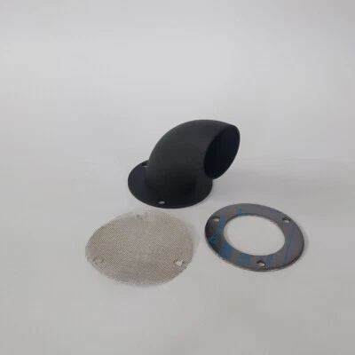 CFMOTO CForce 450 / 520 / 625 Auspuff Endstück 50mm Edelstahl schw. + Dicht/Sieb - Bild 1 von 2