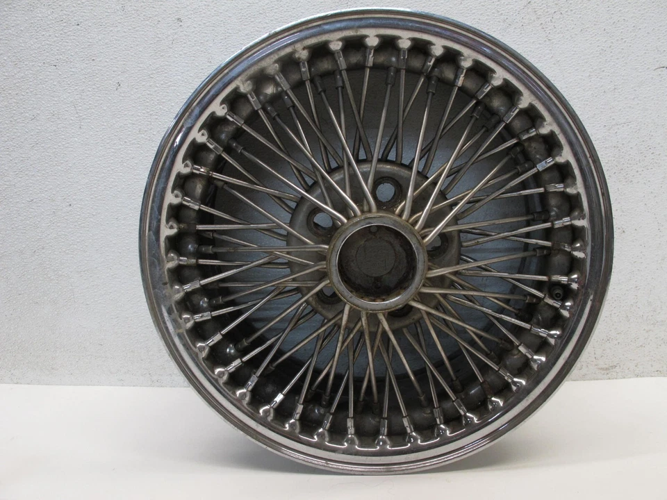 15” 15X7 FWD Dayton Wire Wheel Rim Cadillac Caddy Chrome Spokes 5x115 OEM #3 - Image 1 of 4