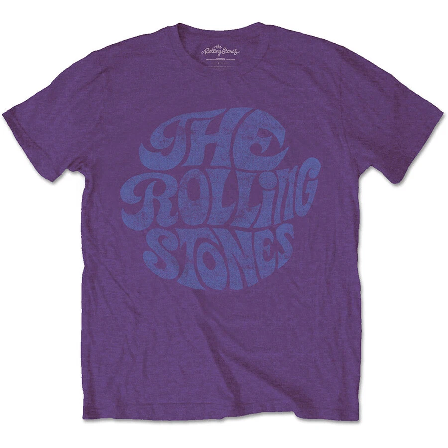 The Rolling Stones - Vintage 70's Logo - Purple T-shirt - Image 1 of 1