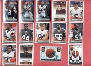 2014 Cleveland Browns Sticker Set JOHNNY MANZIEL BRIAN HOYER JOE HADEN DANSBY - Imagen 1 de 1