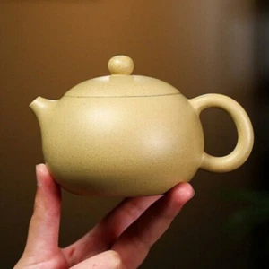 220ml Xishi Pot Real Yixing Zisha Green Clay Marked Tea Pot Handmade On Sales - Picture 1 of 8