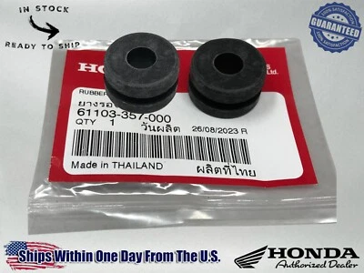 2 Honda Genuine OEM Fender Rubbers 61103-357-000 - Image 1 of 4