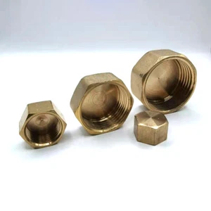 LATÓN HEMBRA TAPA TAPA TAPÓN TOPE EXTREMO BSP EN VARIOS TAMAÑOS DE (1/8 A 1") - Imagen 1 de 2