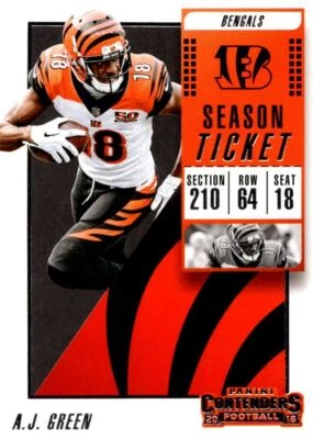 2018 Panini Contenders A.J. Green Cincinnati Bengals #79 - Image 1 of 2
