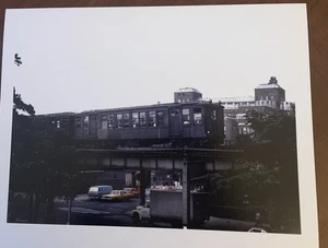 1968 Fort Greene Myrtle Ave EL U-Bahn Brooklyn New York City NYC Farbfoto - Bild 1 von 1