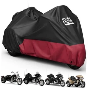 3 Rad Motorrad Abdeckung kompatibel mit Trike Modellen Freilauf Tri rot - Bild 1 von 7