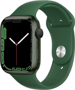 Apple Watch Series 7 (GPS, 45mm) Boîtier en Aluminium Vert avec Bracelet Sport Trèfle, - Photo 1 sur 3