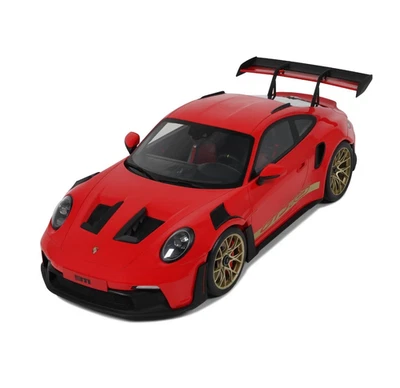 Porsche 911 (992) GT3 Rs 1/12 2021 Rosso Protezioni - Gt Spirit GT939 - Immagine 1 di 4