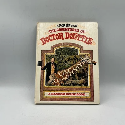 Vintage The Adventures Of Doctor Dolittle Pop-Up Book Random House Japan HC Foto 1 de 4