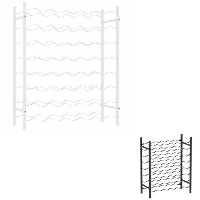 Wine Rack Metal Wine Drink Holder Storage Cabinet Kitchen Dining Room vidaXL - image 1 of 2