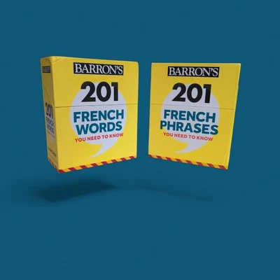 201 French Words and  Phrases You Need to Know by Theodore Kendris Set Of 2 - Image 1 of 4