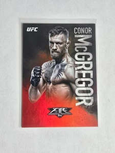 2017 CONOR MCGREGOR Topps UFC Fire RED HOT REFRACTOR SP /142 - Picture 1 of 2