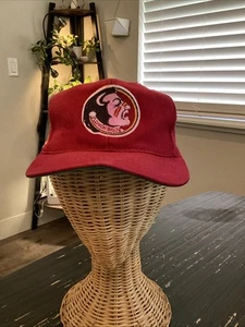 Florida State Seminoles Hat Snapback Mens Vintage Red Blockhead American Needle - Picture 1 of 14
