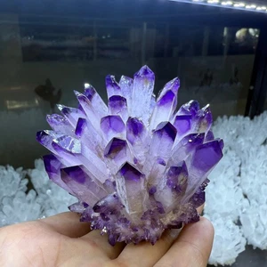300g Natural Amethyst Quartz Cluster Crystal Mineral Healing Rock Stone1pc - Picture 1 of 10