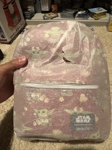 Star Wars Mandalorian Mini Mochila Grogu Baby Yoda Flores Loungefly NUEVA - Imagen 1 de 2