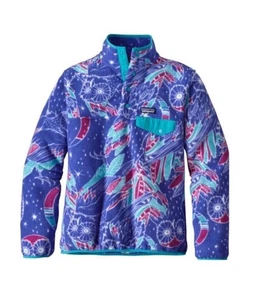 Patagonia Synchilla "Harvest Moon" Allover Owl Print Snap T Sweater S Vintage - Bild 1 von 12