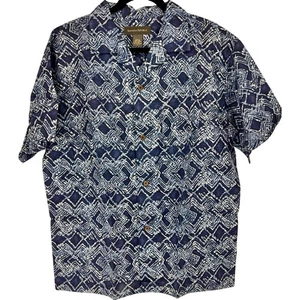 Banana Republic Hemd - Herren Large - 100% Baumwolle BD SS Blau Design Freizeit - Bild 1 von 5