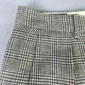 Vintage Polo Ralph Lauren Glen karierte Herrenhose 30 x 29 Leinen Baumwolle Plissee Bündchen - Bild 1 von 21