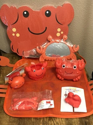 Juego de baño para niños cangrejo rojo objetivo NUEVO Foto 1 de 4