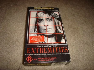 EXTREMITIES - FARRAH FAWCETT - RATED R VHS VIDEO - Picture 1 of 2