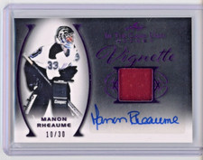 2022-23 Leaf In The Game-Used Hockey MANON RHEAUME Jersey Swatch Auto /30